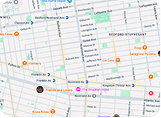 Map of nearby locations